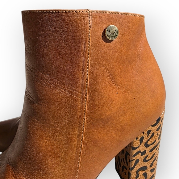 Stivali New York Ankle Boot, Leopard Block Heel, Size EU 40 / US 9-9.5 - Picture 6 of 16